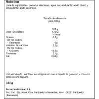 Rovellón primera entero FERRER, tarro 330g