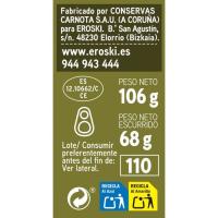Calamarsó en oli d'oliva EROSKI, llauna 106 g