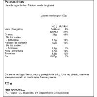 Patatas caseras sin sal FRIT RAVICH, bolsa 150 g
