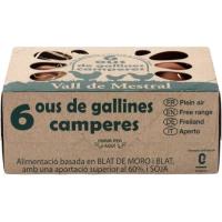 Huevo fresco L campero ROIG VALL MESTRAL, cartón 6 uds