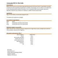 Llimonada ecològica VILA VELLA, flascó 1 litre