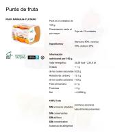 Pure de taronja i plàtan GALIFRESH, pack 2x150 g