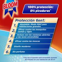 Insecticida eléctrico mosquitos BLOOM MAX, aparato + 2 recambios