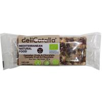 Barrita ecológica cereales&fruta&choco DELICATALIA, 1 ud., 50 g