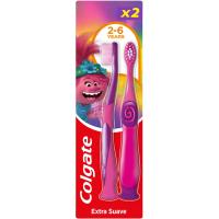 Cepillo manual Smiles 2-6 años COLGATE, pack 2 uds.