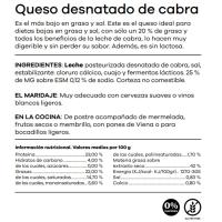 Queso semi cabra desnatado MONTBRÚ, al corte, compra mínima 250 g