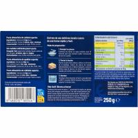 Placas precocidas para lasaña EROSKI, caja 250 g