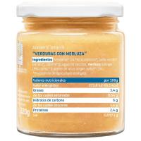 Tarrito de verduras con merluza ecológico SMILEAT, tarro 220 g