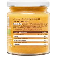 Tarrito de pollo con arroz ecológico SMILEAT, tarro 230 g