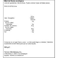 Miel ecológica ALEMANY, frasco 500 g