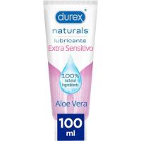 Lubrificant naturals extra sensitiu àloe vera DUREX, tub 100 ml Lubrificant naturals extra sensitiu àloe vera DUREX, tub 100 ml