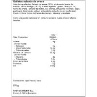 Galletas de salvado de avena SANTIVERI, paquete 270 g