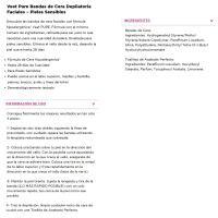 Bandas cera facials hipoalergénicas VEET pure, caixa 20 ud