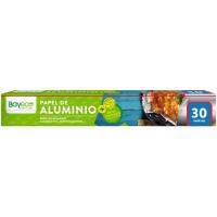 Papel de aluminio liso BAYECO, rollo 30 metros