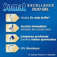 Lavavajillas máquina gel antigrasa SOMAT, botella 50 dosis
