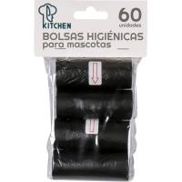 Bolsas higiénicas para excrementos de mascotas KITCHEN, pack 60 uds