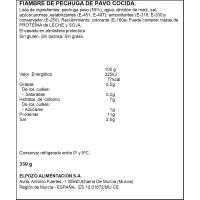 Pechuga de pavo adobada ELPOZO BIENSTAR, bandeja 330 g
