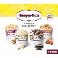 Helado de vainilla collection HAAGEN DAZS, pack 4x95 ml