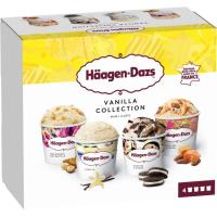 Helado de vainilla collection HAAGEN DAZS, pack 4x95 ml