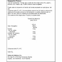 Gaspatxo fresc GARCÍA MILLÁN, ampolla 1 litre