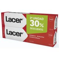 Dentífrico antiplaca LACER, pack 2x125 ml