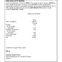 Galleta Marbú Dorada ARTIACH, caja 600+200 g