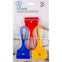 Rascavidrios 11 cm, surtido color ¿Cual te llegará? KITCHEN, pack 3 uds Rascavidrios 11 cm, surtido color ¿Cual te llegará? KITCHEN, pack 3 uds