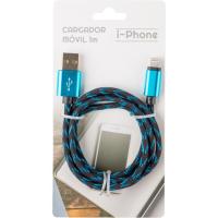 Cable cargador de 1 metro para i-Phone, colores ¿Cuál te llegará?, 1 ud Cable cargador de 1 metro para i-Phone, colores ¿Cuál te llegará?, 1 ud