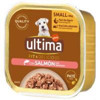 Alimento de salmón para perro adulto mini ULTIMA, tarrina 150 g Alimento de salmón para perro adulto mini ULTIMA, tarrina 150 g