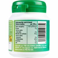 Xiclet menta verda sense sucre EROSKI, pot 100 g