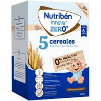 Papilla 5 cereales NUTRIBEN INNOVA ZERO%, caja 500 g Papilla 5 cereales NUTRIBEN INNOVA ZERO%, caja 500 g