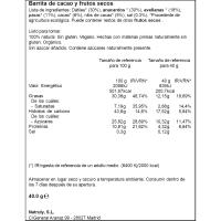 Barrita Raw de cacao BIO NATRULY, 1 ud, 40 g