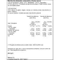 Barrita Raw de almendras y anacardos BIO NATRULY, 1 ud, 40 g