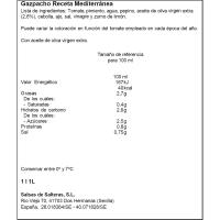 Gaspatxo Mediterrani fresc GARCIA MILLAN, ampolla 1 litre