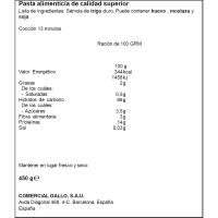 Macarró XL al bronze GALLO, paquet 450 g