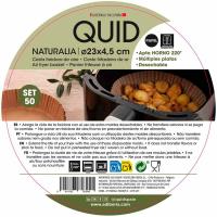 Cesta redonda papel desechable, apta Air Fryer, Ø23x4.5 cm, Naturalia QUID, 50 uds