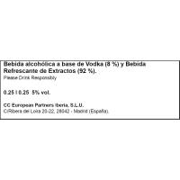 Vodka Absolut con sprite SPRITE, lata 25 cl