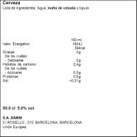 Cerveza CARLSBERG, lata 50 cl