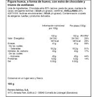 Huevo Rocher Dark FERRERO ROCHER, 1 ud, 100 g