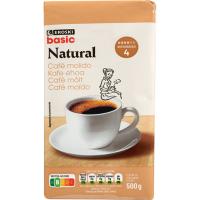 Cafè molt natural EROSKI BASIC, paquet 500 g