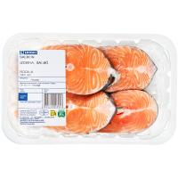 Rodajas de salmón EROSKI, bandeja aprox. 450 g