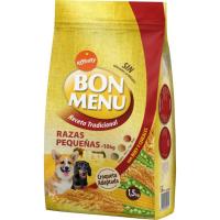 Alimento seco tradicional perro mini BON MENU, saco 1,5 kg