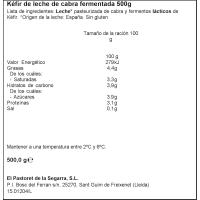 Kéfir de cabra PASTORET, tarrina 500 g