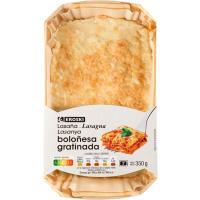Lasaña boloñesa gratinada EROSKI, bandeja 350 g