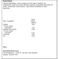 Fuet NOEL, lonchas, tarrina 70 g