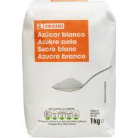 Azúcar blanco EROSKI, paquete 1 kg