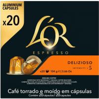 Café Espresso Delizioso 5 sistema Nespresso  L'OR, caja 20 uds