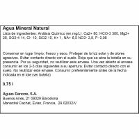 Aigua mineral natural EVIAN, ampolla tap sport 75 cl