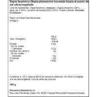 Sépia faraònica trossejada PESCANOVA, safata 300 g