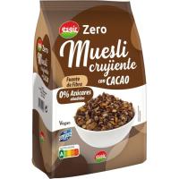 Muesli crujiente al cacao s/ gluten 0% azúcar ESGIR, bolsa 300 g